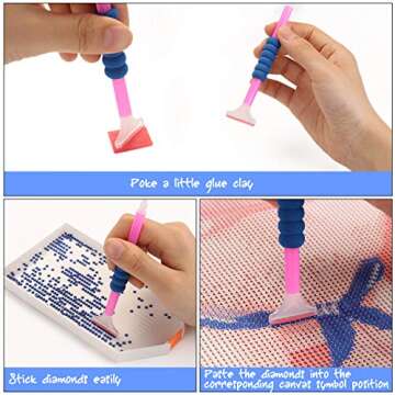 Fixm 117 Pcs Diamond Painting Tools Kit for Beginners