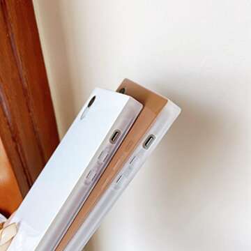 Cocomii - Rectangle Case Compatible with iPhone XR - Solid Color, Fashionable Hues, Glossy, Women Girls Men, Protective Phone Case for iPhone XR 6.1 inch, Nude