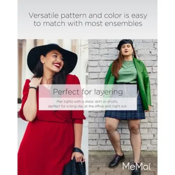 MeMoi Plus Size Fishnet Thigh High Stockings for Women