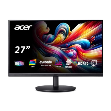Acer 27 Inch 4K IPS Monitor: 99% sRGB for Home & Creative Use