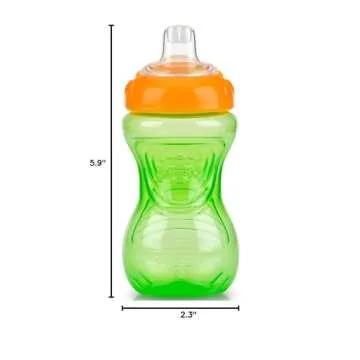 Nuby 2 Pack No Spill Cups for Toddlers 10 Oz