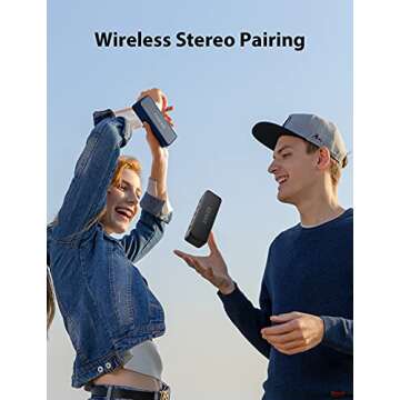 Anker Soundcore 2, 12W Dual-Driver, Portable Bluetooth Speakers for Daily Use, and Wireless , Extended Battery Life, 24-Hour Playtime, IPX7 Water Resistant, Built in Mic, 66 ft Bluetooth Range- Blue