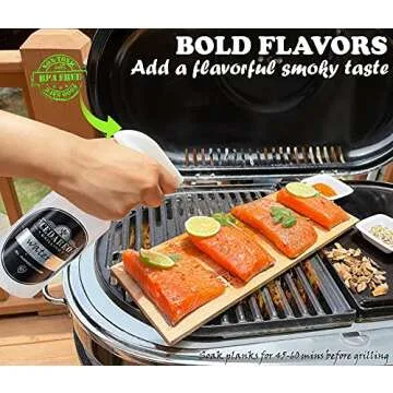 Grilling Planks Set - 8 Natural Cedar Boards Gift Set