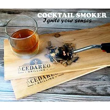 Grilling Planks Set - 8 Natural Cedar Boards Gift Set
