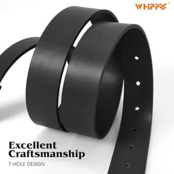 WHIPPY Women Leather Belt for Jeans and Dresses
