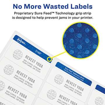 Avery Matte White Round Labels, 400 Stickers, Easy Customize
