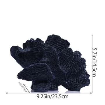 DOVDOV Navy Blue Home Decor Accents, Coral Decor Statues, Coral Reef Decor, Blue Family Room Decor, ...