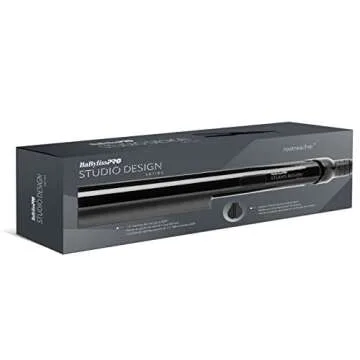 BaBylissPRO Flat Iron Hair Straightener, 1.5" Rootreacher Hair Straightener Iron, Perfect for Close to Scalp, Roots Straightening, All Hair Types, Black