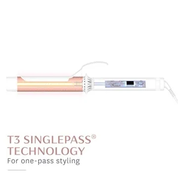 T3 Twirl Curling Iron with Adjustable Heat for Perfect Curls