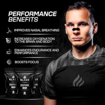 Performance Nose Strips for Breathing & Athletic Support
