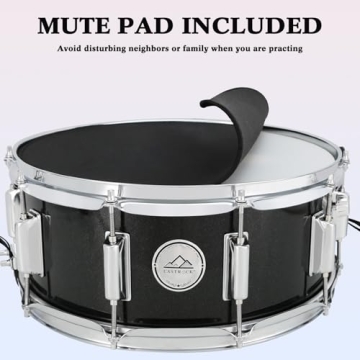 EASTROCK Snare Drum Set for Students with Gig Bag