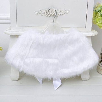 FakeFace Flower Girls Shawl for Weddings and Parties