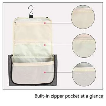 Teamoy Travel Storage Bag Compatible with Dyson Airwrap Styler, Portable Travel Organizer for Airwrap Styler and Attachments, Gray