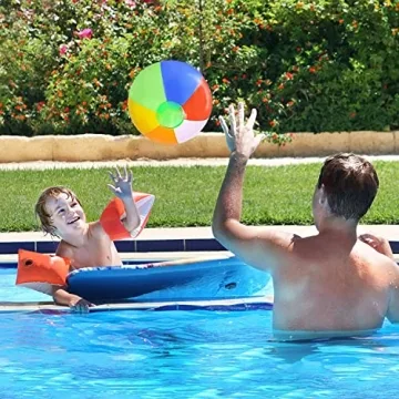 Jishi Beach Balls 12-Pack Kids Summer Fun Inflatable Toys