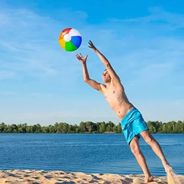 Jishi Beach Balls 12-Pack Kids Summer Fun Inflatable Toys