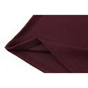 Valphsio Women's V Notch Neck Puff Long Sleeve Blouse