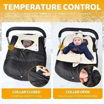 Orzbow Baby Car Seat Cover - Warm, Waterproof & Universal Fit