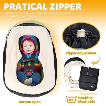 Orzbow Winter Car Seat Cover for Maximum Warmth