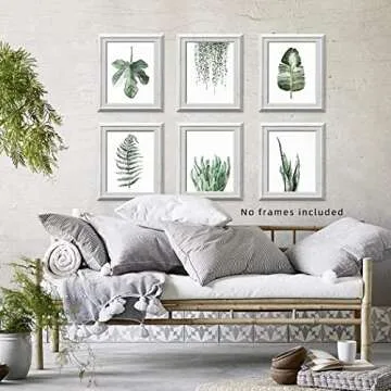 Plant Prints Unframed Poster Set 6 - Botanical Art Decor