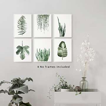 Plant Prints Unframed Poster Set 6 - Botanical Art Decor