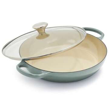 Le Creuset Buffet Casserole with Glass Lid, 3.5 qt. , Sea Salt