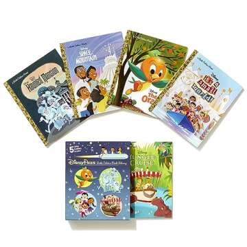 Disney Parks Little Golden Book Library (Disney Classic): It's a Small World, The Haunted Mansion, J...