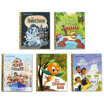 Disney Parks Little Golden Book Library (Disney Classic): It's a Small World, The Haunted Mansion, Jungle Cruise, The Orange Bird, Space Mountain