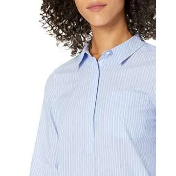 Goodthreads Women's Relaxed Fit Lightweight Cotton Popover Tunic