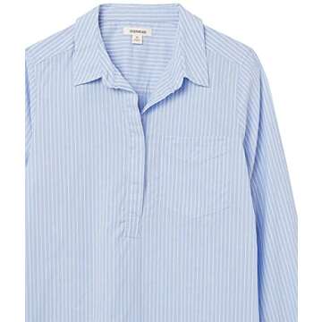 Goodthreads Women's Relaxed Fit Lightweight Cotton Popover Tunic