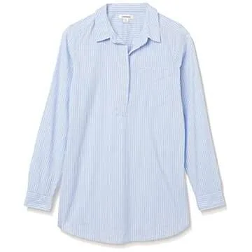 Goodthreads Women's Relaxed Fit Lightweight Cotton Popover Tunic