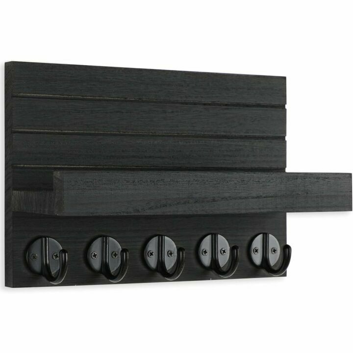 Elegant Key Holder & Mail Organizer with Shelf