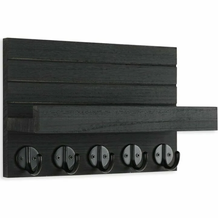 Elegant Key Holder & Mail Organizer with Shelf