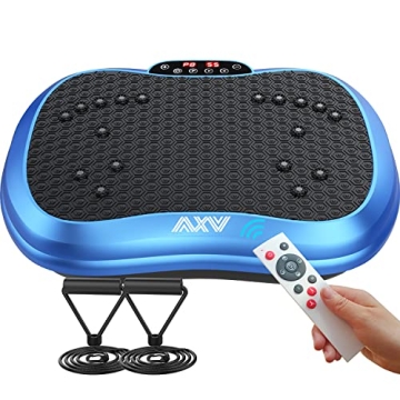 AXV Vibration Plate Exercise Machine Whole Body Workout Portable Mini Vibrate Fitness Platform Lymph...