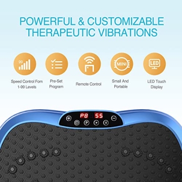 AXV Vibration Plate - Compact Whole Body Workout Machine
