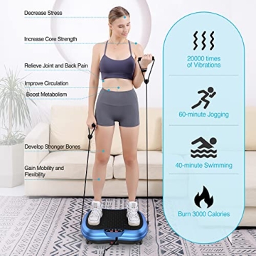 AXV Vibration Plate - Compact Whole Body Workout Machine