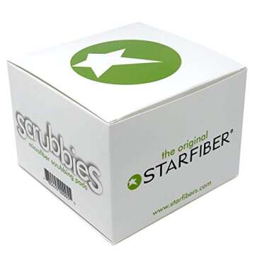 Starfiber Microfiber Kitchen Scrubbies 4 Pack for Effortless Cleaning