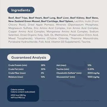 ZIWI Peak Air-Dried Cat Food – Beef - All Natural, High Protein, Grain Free, Limited Ingredient w/ Superfoods (35.2oz)