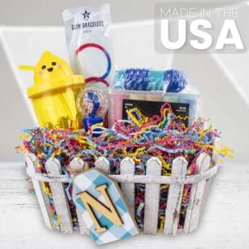 MagicWater Supply - 4 oz - Fiesta Blend - Pink, Blue and Yellow Blend of Crinkle Cut Paper Shred Filler great for Gift Wrapping, Basket Filling, Birthdays, Weddings, Anniversaries