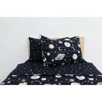 Beddy's Space Theme Zipper Bedding for Kids - Easy to Make
