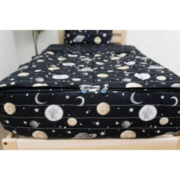Beddy's Space Theme Zipper Bedding for Kids - Easy to Make