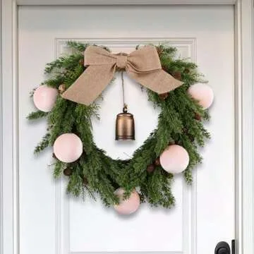 Pink Velvet Christmas Ornaments - Shatterproof Decor Pack of 9