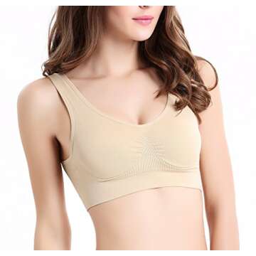 Comfortable Seamless Sports Bra Set for Women - 8 Pack