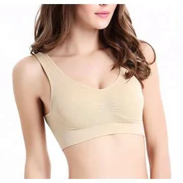 Comfortable Seamless Sports Bra Set for Women - 8 Pack