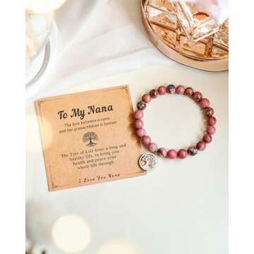 LAVEIR Nana Bracelet for Grandmothers & Nanas Gifts