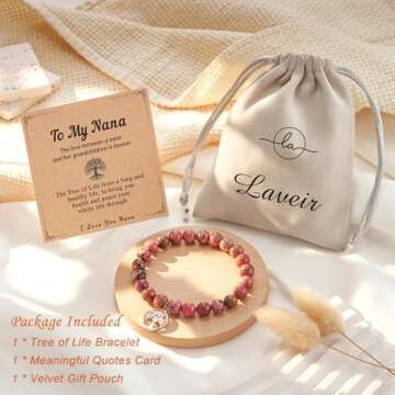 LAVEIR Nana Bracelet for Grandmothers & Nanas Gifts