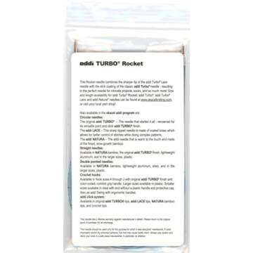 addi Turbo Rockets 24-inch (60cm) Circular Knitting Needle; Size US 05 (3.75 mm) 775-24-05