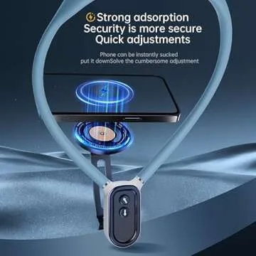 DFUDAF Magnetic Neck Mount - Hands-Free POV Holder for iPhone