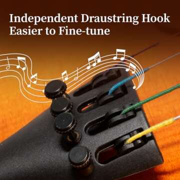 YorRay Violin 4/4 Full Size Kit for Adults Beginner, Violin Fiddle Set for Student with Rosewood Bow, Extra Strings&Bridge, 2 rosins, Tuner, Fingerboard Stickers, Shoulder Rest, Case