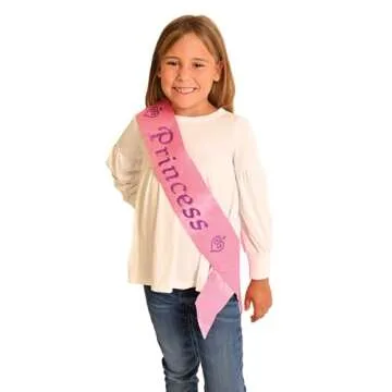 Princess Satin Sash Party Accessory for Enchanted Celebrations