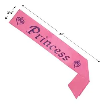 Princess Satin Sash for Kids' Parties or Costume Fun